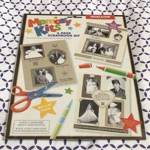 Memory Kits 6 Page Scrapbook Kit Heirloom in Package, 59 pieces